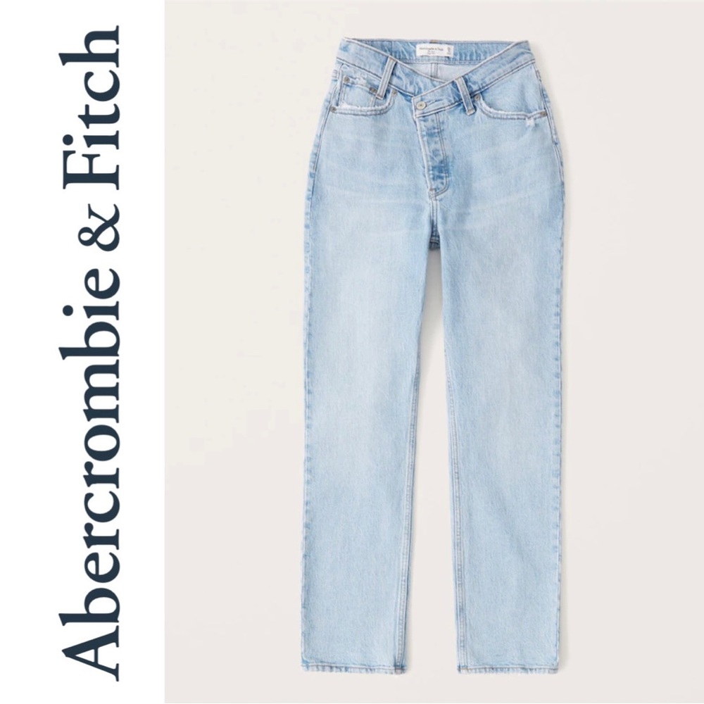 A&F Vintage Stretch Denim | Curve Love High Rise Dad Jean | NEW